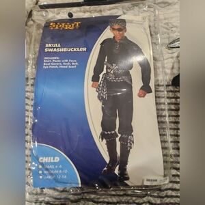 Spirit Black Skull Swashbuckler Kids Pirate Costume